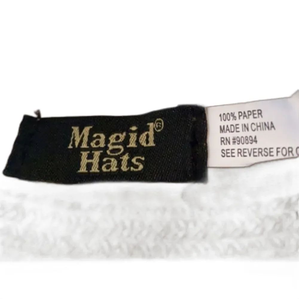 Magid Sun Hat 100% Paper Visor Pool One Size Adjustable Packable